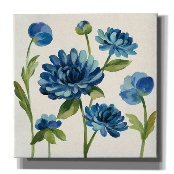 Epic Graffiti 'Seaside Garden II' by Silvia Vassileva, Canvas Wall Art, 18"x18"