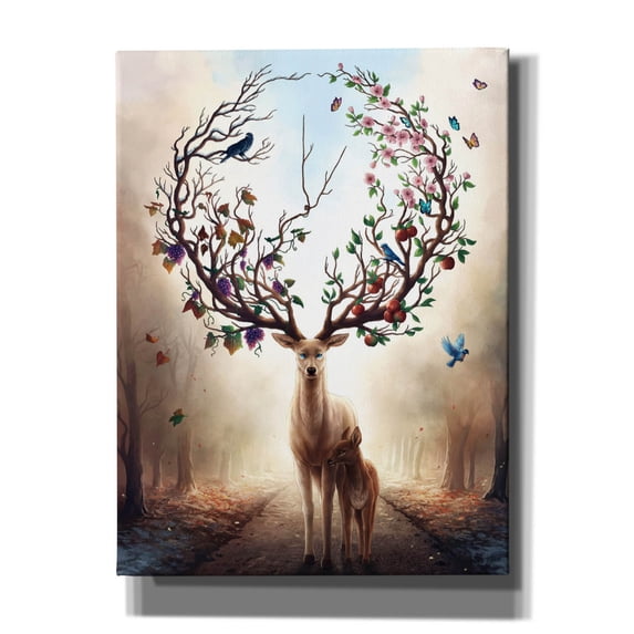 Epic Graffiti 'Seasons' by JoJoesArt, Canvas Wall Art, 12"x16"