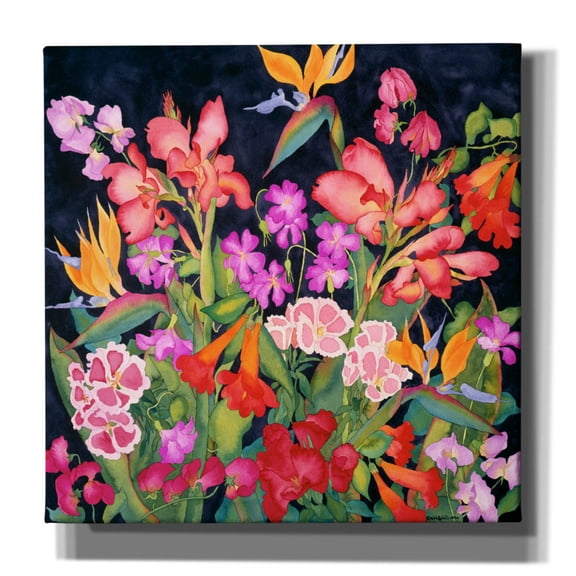 Epic Graffiti 'Secret Garden - Square' by Carissa Luminess, Canvas Wall Art, 12"x12"