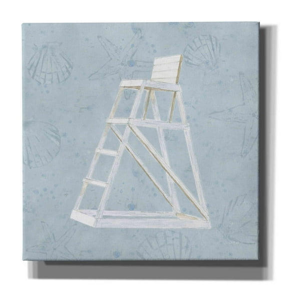 Epic Graffiti 'Serene Seaside II' by James Wiens, Canvas Wall Art, 26"x26"