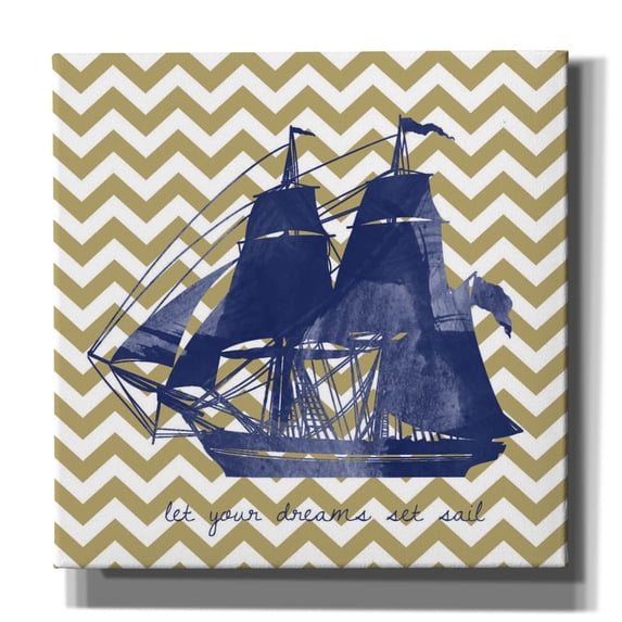 Epic Graffiti 'Set Sail 2' by Erin Clark Canvas Wall Art, 37" x 37"