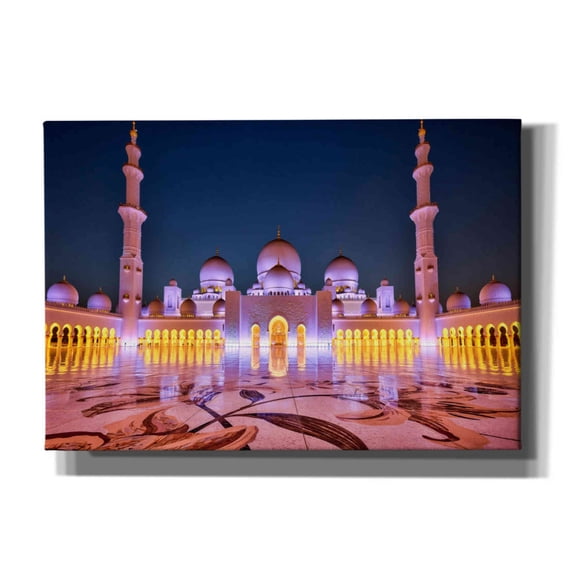 Epic Graffiti 'Sheikh Zayed Grand Mosque' Canvas Wall Art, 26"x18"