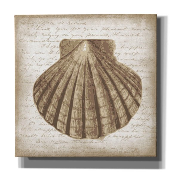 Epic Graffiti 'Shell I' by Erin Clark Canvas Wall Art, 12" x 12"