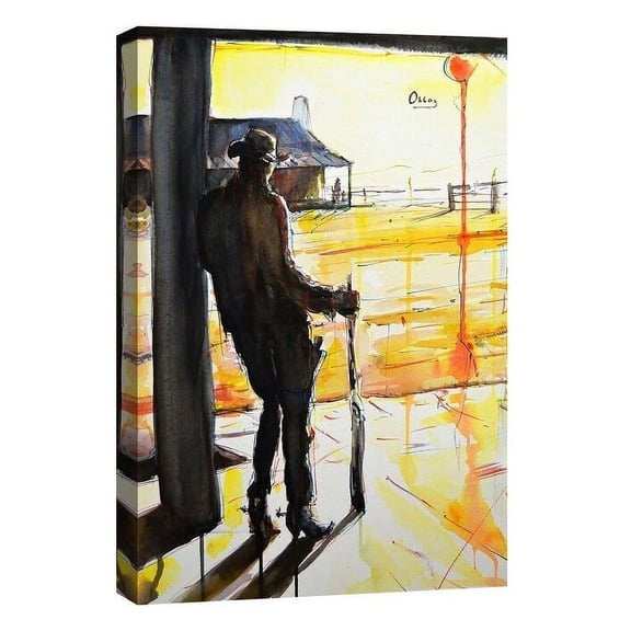 Epic Graffiti  "Showdown" by Oscar Alvarez Pardo, Giclee Canvas Wall Art 18"x26"