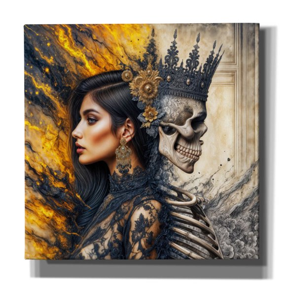 Epic Graffiti 'Side By Side' by Rey Klimt Canvas Wall Art, 26" x 26"