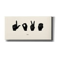 thumbnail image 1 of Epic Graffiti 'Sign Language IV' by Emma Scarvey, Canvas Wall Art, 60"x30", 1 of 2