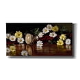 thumbnail image 1 of Epic Graffiti 'Silver Bowl And Daisies' by Christopher Pierce, Canvas Wall Art, 24"x12", 1 of 8