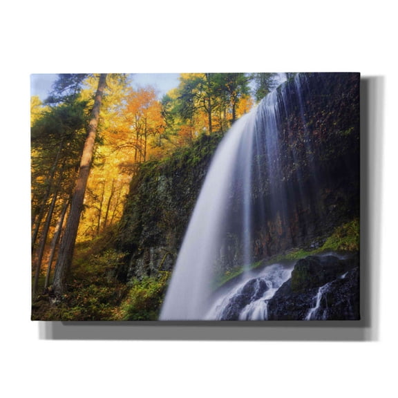 Epic Graffiti 'Silver Falls' by Everlook Photography, Canvas Wall Art, 16"x12"