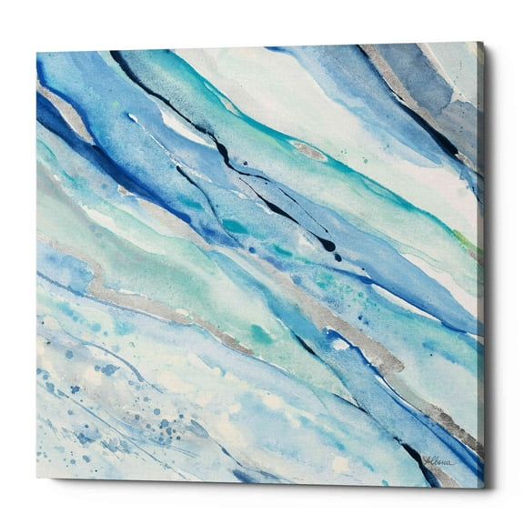 Epic Graffiti 'Silver Spring I' by Albena Hristova, Canvas Wall Art, 26"x26"