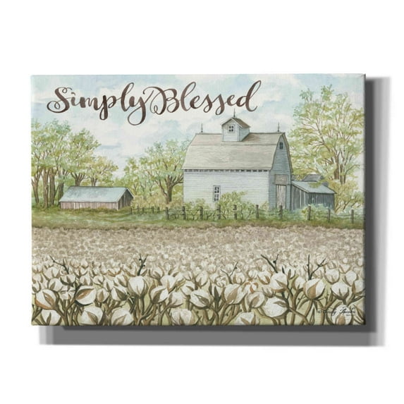 Epic Graffiti 'Simply Blessed Farmhouse' by Cindy Jacobs, Canvas Wall Art, 16"x12"