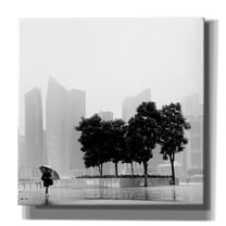 Epic Graffiti 'Singapore Umbrella' by Nina Papiorek, Canvas Wall Art, 12"x12"