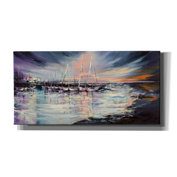 Epic Graffiti 'Sleepy Harbor' Canvas Wall Art, 60"x30"