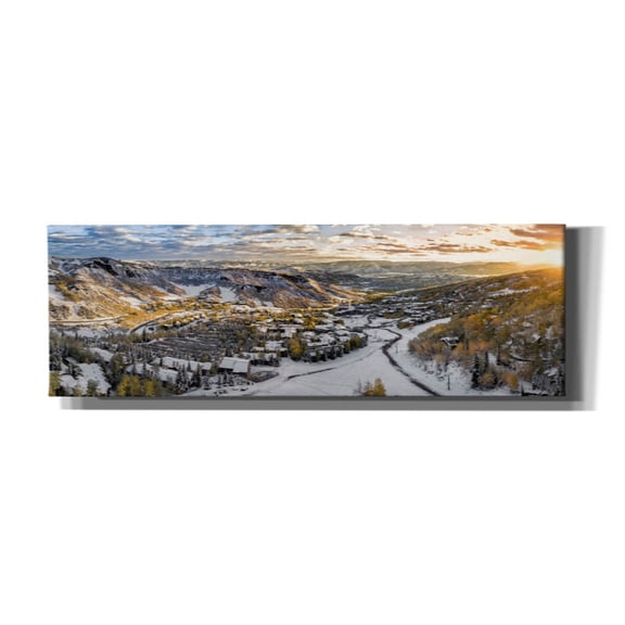 Epic Graffiti 'Snowmass Colorado' by Jonathan Ross, Canvas Wall Art, 36"x12"