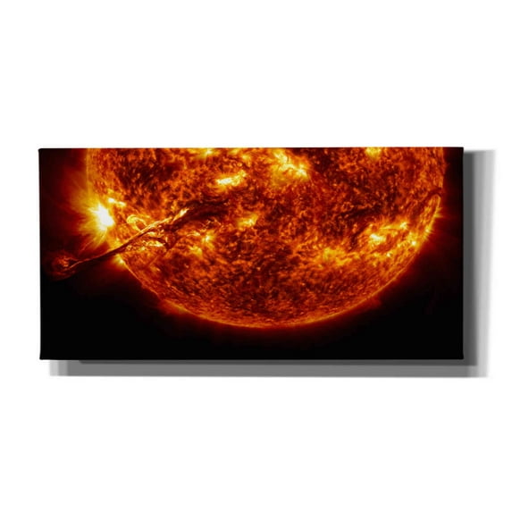Epic Graffiti 'Solar Flare,' Canvas Wall Art, 24"x12"