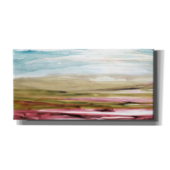 Epic Graffiti 'Solar Plains I' by Grace Popp, Canvas Wall Art, 24"x12"