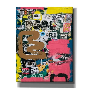 Epic Graffiti 'Sort of thought' by Irena Orlov, Canvas Wall Art, 26"x34"