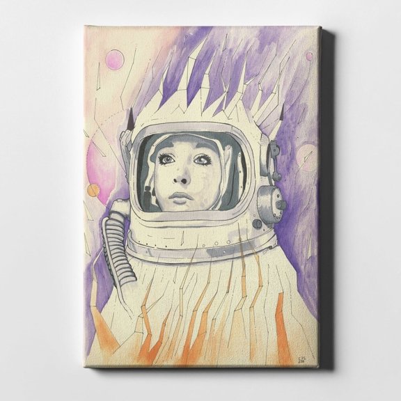 Epic Graffiti  "Space Queen Reconstruct" by Craig Snodgrass, Giclee Canvas Wall 18"x26"
