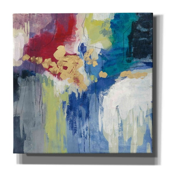 Epic Graffiti 'Sparkle Abstract III' by Silvia Vassileva, Canvas Wall Art, 26"x26"
