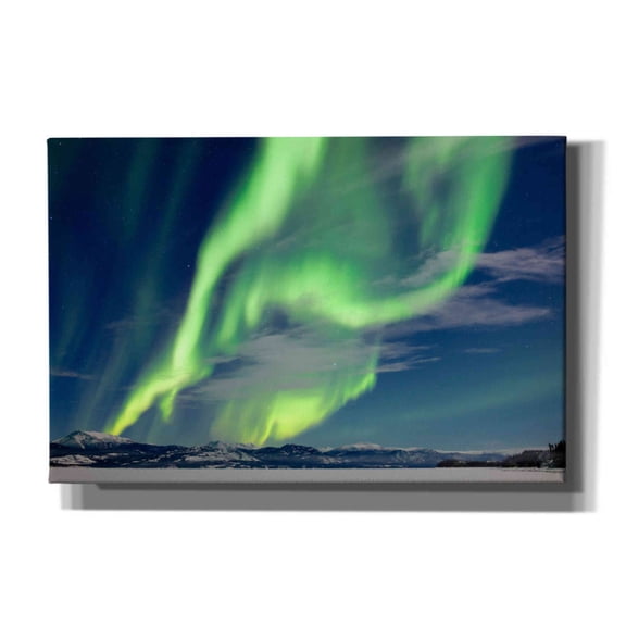 Epic Graffiti 'Spectacular Aurora Borealis Northern Lights' by Epic Portfolio, Giclee Canvas Wall Art, 18"x12"