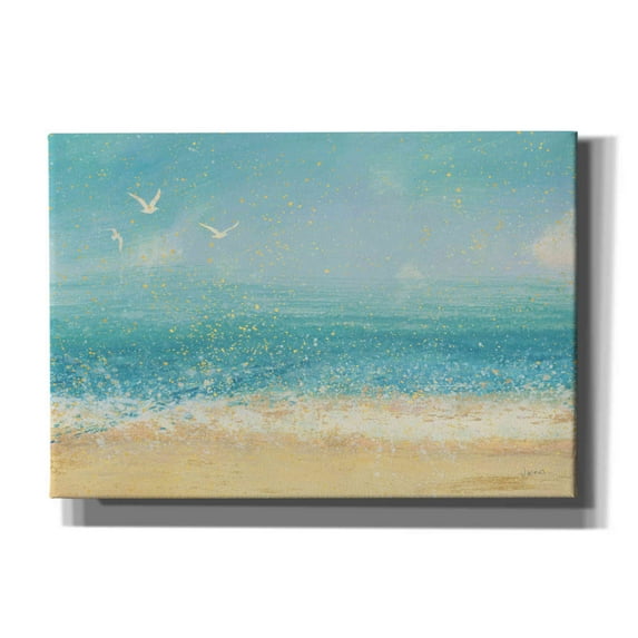 Epic Graffiti 'Splatter Beach I' by James Wiens, Canvas Wall Art, 26"x18"