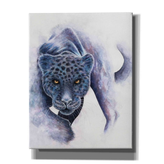 Epic Graffiti 'Spotted Black Panther' by Michelle Faber, Canvas Wall Art, 26"x34"