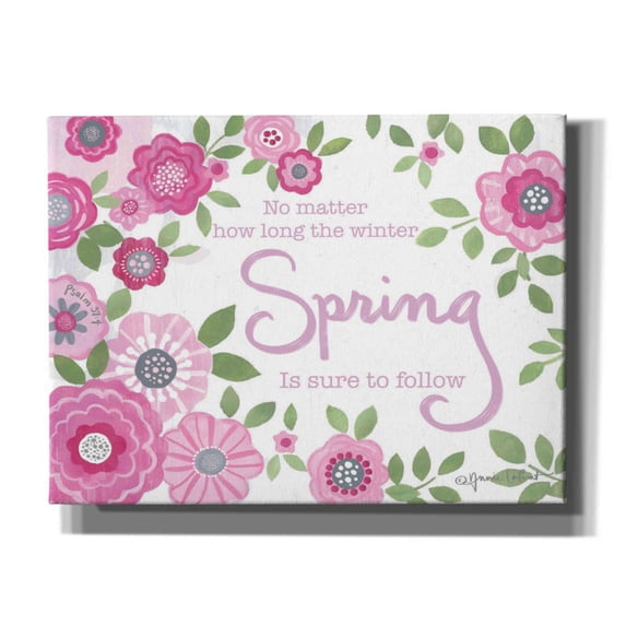 Epic Graffiti 'Spring After Winter' by Annie LaPoint, Giclee Canvas Wall Art, 16"x12"