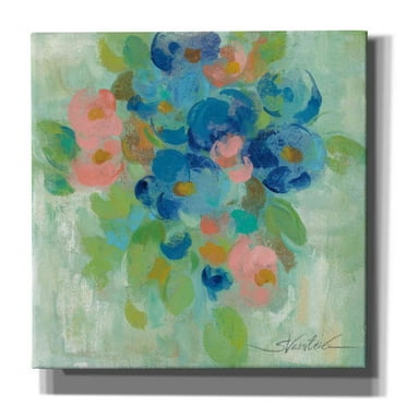 Epic Graffiti 'Spring Aroma II' by Silvia Vassileva, Canvas Wall Art, 12"x12"