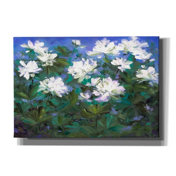 Epic Graffiti 'Spring Flowers' by Sheila Finch, Canvas Wall Art, 26"x18"
