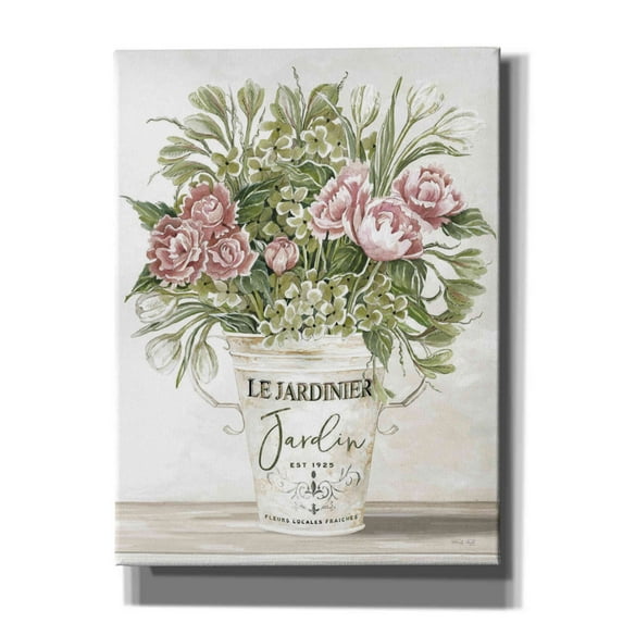 Epic Graffiti 'Spring Peonies II' by Cindy Jacobs, Canvas Wall Art, 12"x16"