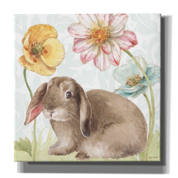 Epic Graffiti 'Spring Softies Bunnies III' by Lisa Audit, Canvas Wall Art, 12"x12"