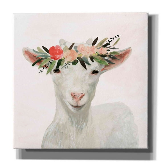 Epic Graffiti 'Spring on the Farm III' by Victoria Borges, Canvas Wall Art, 26"x26"