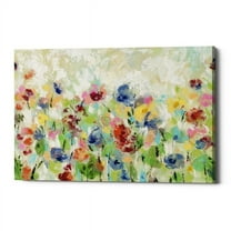 Epic Graffiti 'Springtime Meadow Flowers' by Silvia Vassileva, Canvas Wall Art, 26"x34"
