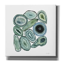 Epic Graffiti 'Stacked Agate I' by Grace Popp Canvas Wall Art, 18"x18"