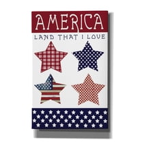 Epic Graffiti 'Stars of America' by Cindy Jacobs, Giclee Canvas Wall Art, 26"x40"