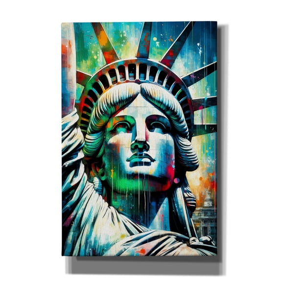 Epic Graffiti 'Statue Of Liberty Pop Art'  by Andreas Magnusson Canvas Wall Art, 40" x 60"