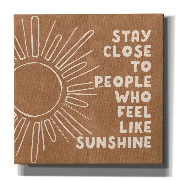 Epic Graffiti'Stay Close' by Susan Ball, Giclee Canvas Wall Art, 12"x12"