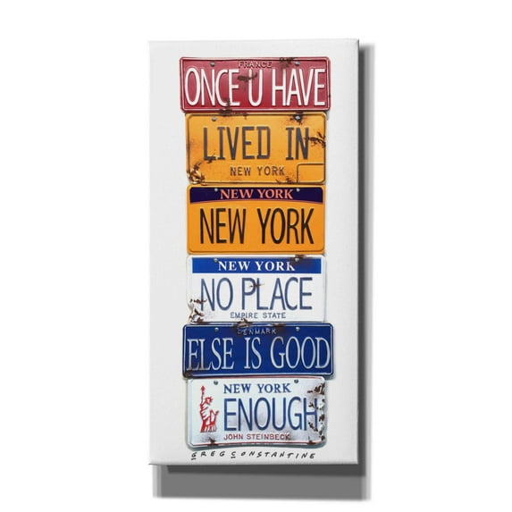 Epic Graffiti 'Steinbeck Once U Have Lived' by Gregory Constantine, Giclee Canvas Wall Art, 20"x40"