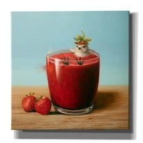 Epic Graffiti 'Strawberry Bliss' by Lucia Heffernan Canvas Wall Art, 26" x 26"