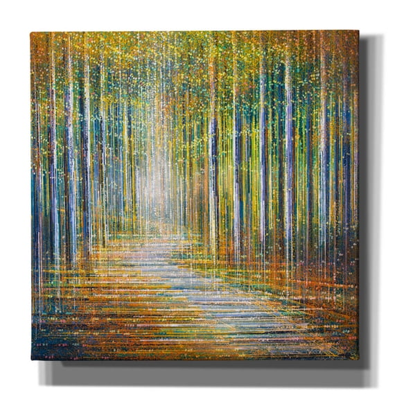 Epic Graffiti 'Summer Forest at Sunset' by Marc Todd, Canvas Wall Art, 18"x18"