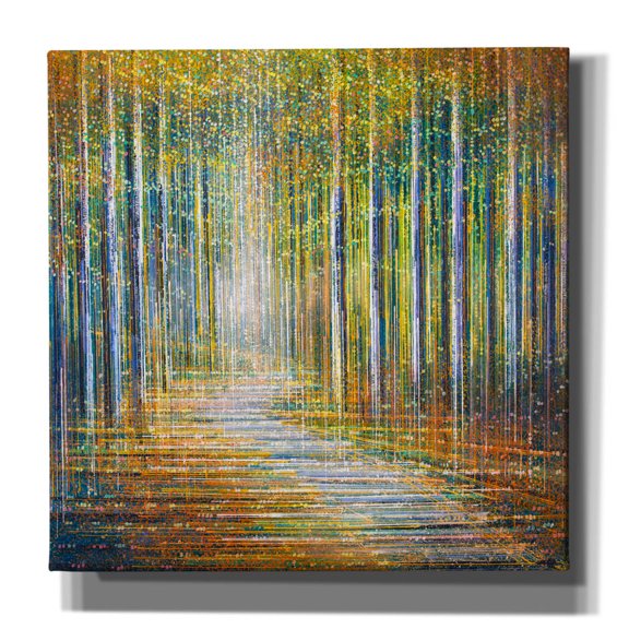 Epic Graffiti 'Summer Forest at Sunset' by Marc Todd, Canvas Wall Art, 18"x18"