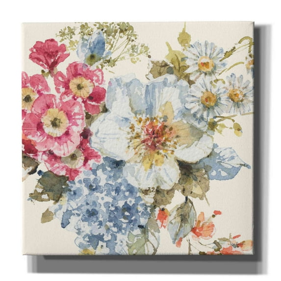 Epic Graffiti 'Summer Garden III' by Lisa Audit, Canvas Wall Art, 12"x12"