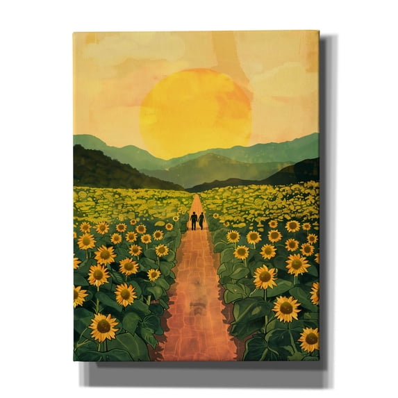 Epic Graffiti 'Sunflower Plantation' by Andreas Magnusson Canvas Wall Art, 12" x 16"