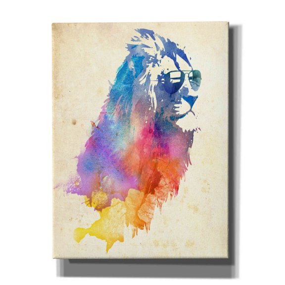 Epic Graffiti 'Sunny Leo' by Robert Farkas, Canvas Wall Art, 12"x16"