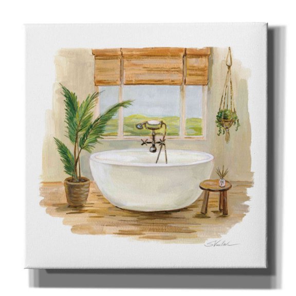 Epic Graffiti 'Sunny Spa I' by Silvia Vassileva, Canvas Wall Art, 12"x12"