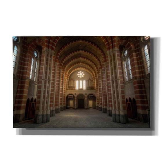 Epic Graffiti 'Sunrise in Church' by Roman Robroek, Canvas Wall Art, 18"x12"