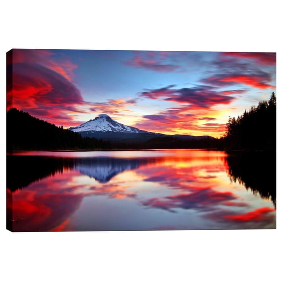 Epic Graffiti 'Sunrise on the Lake' by Darren White, Canvas Wall Art, 18" x 26"