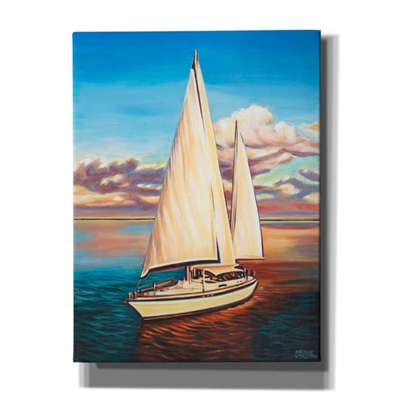 Epic Graffiti 'Sunset Cruise I' by Carolee Vitaletti, Canvas Wall Art, 12"x16"