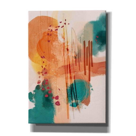 Epic Graffiti 'Sunset Moon 01' by Ishita Banerjee Giclee Canvas Wall Art, 18"x26"