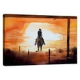 thumbnail image 1 of Epic Graffiti  "Sunset Rider" by Oscar Alvarez Pardo, Giclee Canvas Wall Art 18"x26", 1 of 2