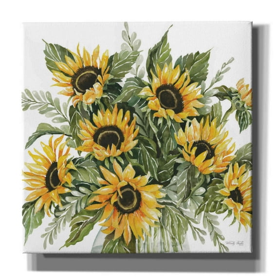 Epic Graffiti'Sunshine Bouquet' by Cindy Jacobs, Giclee Canvas Wall Art, 18"x18"